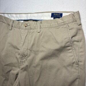 Polo Ralph Lauren Classic Fit Chino Pants Tan Khaki Mens 36x30 Cotton Trousers